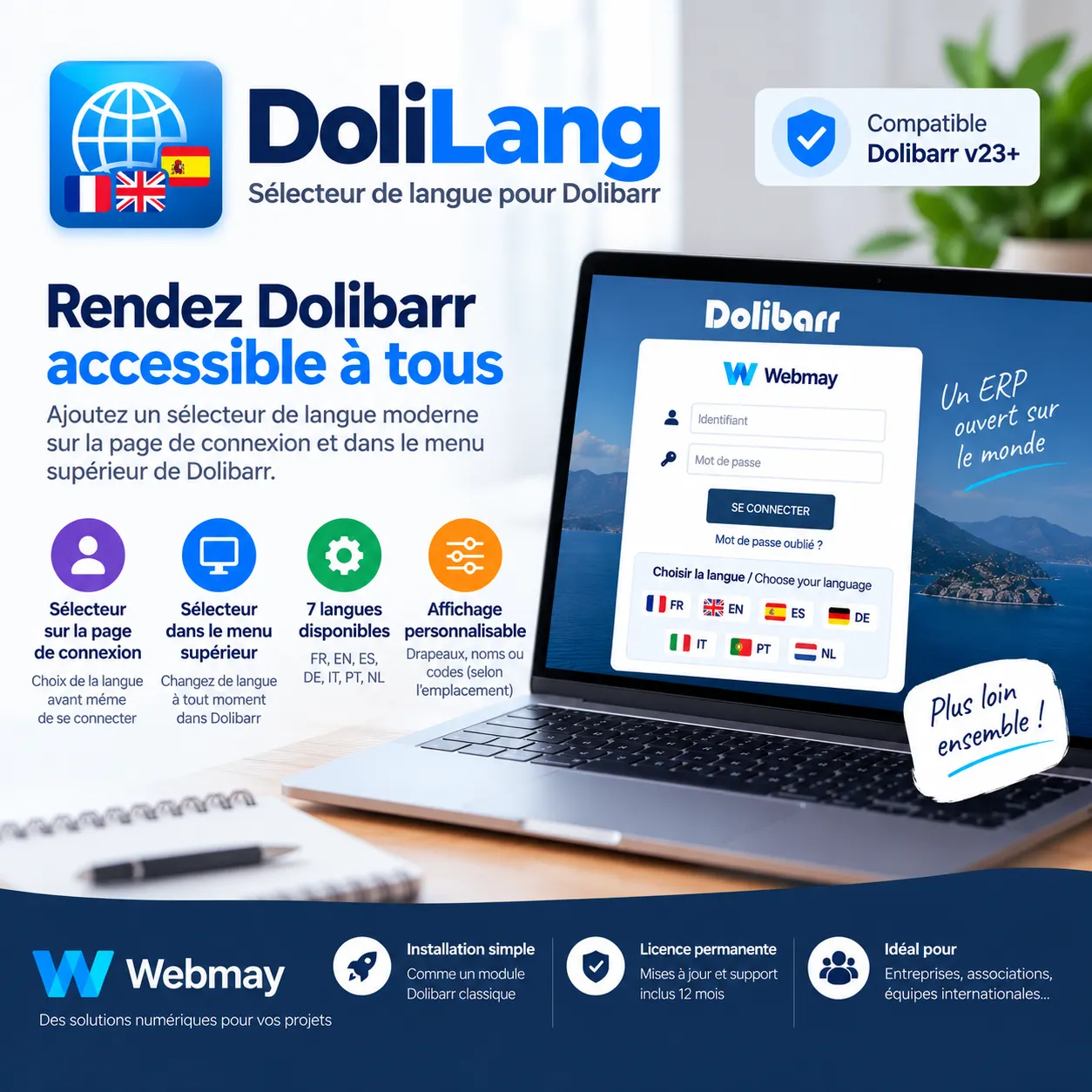 Dolilang multingue dolibarr