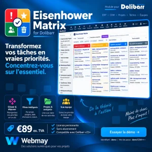 Eisenhower – Matrice de priorisation pour Dolibarr